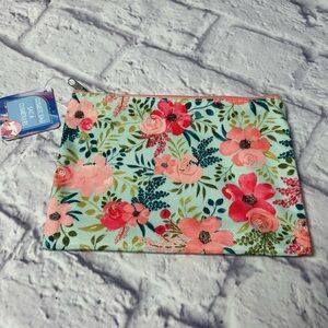2/$7‼️ Floral Makeup Bag Pencil Pouch Carryall Travel Bag